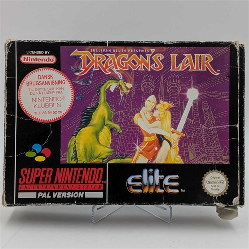 Dragon's Lair - Komplet i Æske - SNES - (SCN) (C Grade) (Genbrug)